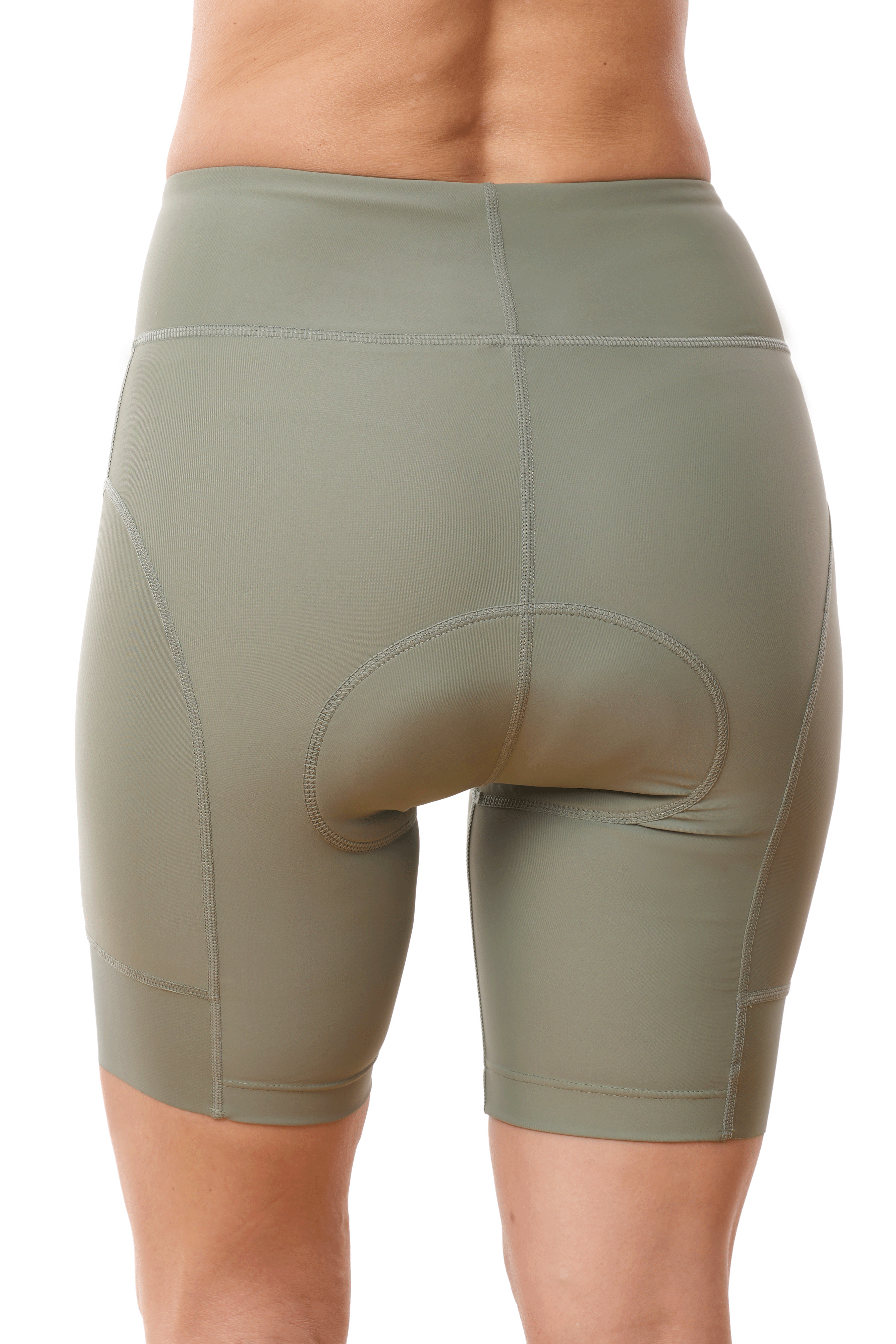 JolieRide Cycling shorts women's cycling shorts wide waistband, 18cm inseam and anti-shock pad