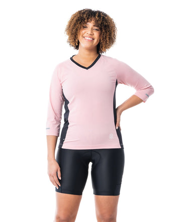 JolieRide Jersey Black / XS Popula+ Mountain Bike 3/4 Sleeve jersey