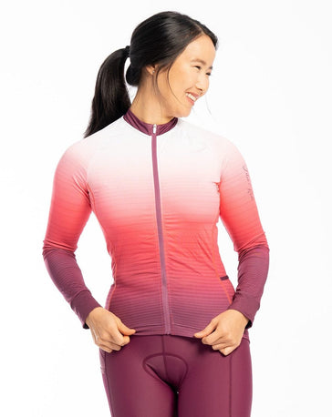JolieRide Gradient blue / XXL Cadence Long Sleeve Cycling Jersey