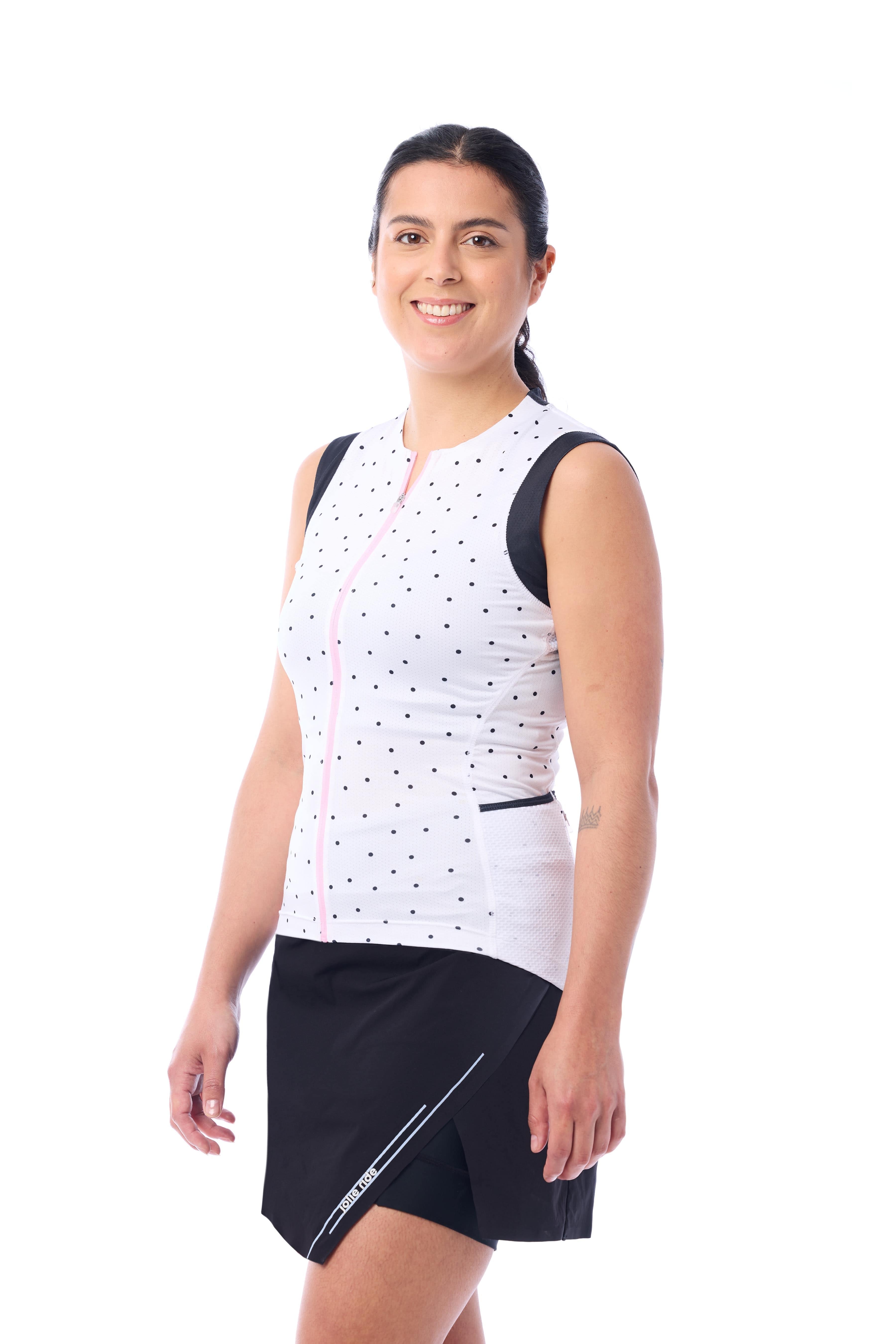 JolieRide Skirt cycling skirt with cycling shorts and 50+ UV protection
