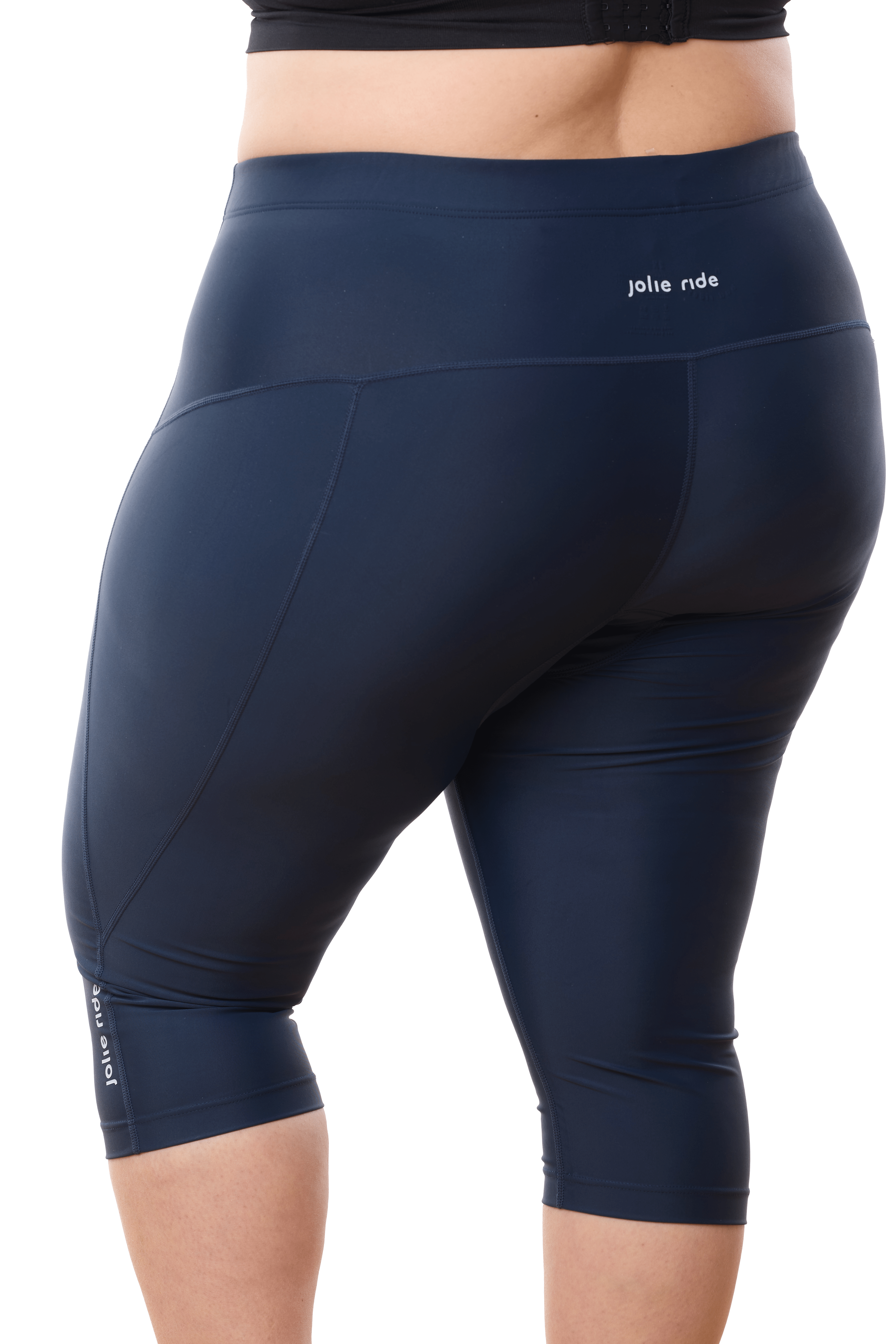 JolieRide Cycling shorts 3/4 cycling shorts with yoga-style waist and anti-shock padding