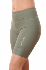 JolieRide Cycling shorts avocado / XS Women’s Mid Length Cycling Shorts with Wide Waistband