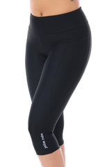 JolieRide Cycling shorts Black / XS 3/4 cycling shorts with yoga-style waist and anti-shock padding