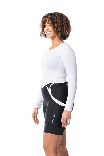 JolieRide Cycling shorts Black / XS women cycling bib with high waist, gel padding and secure fit