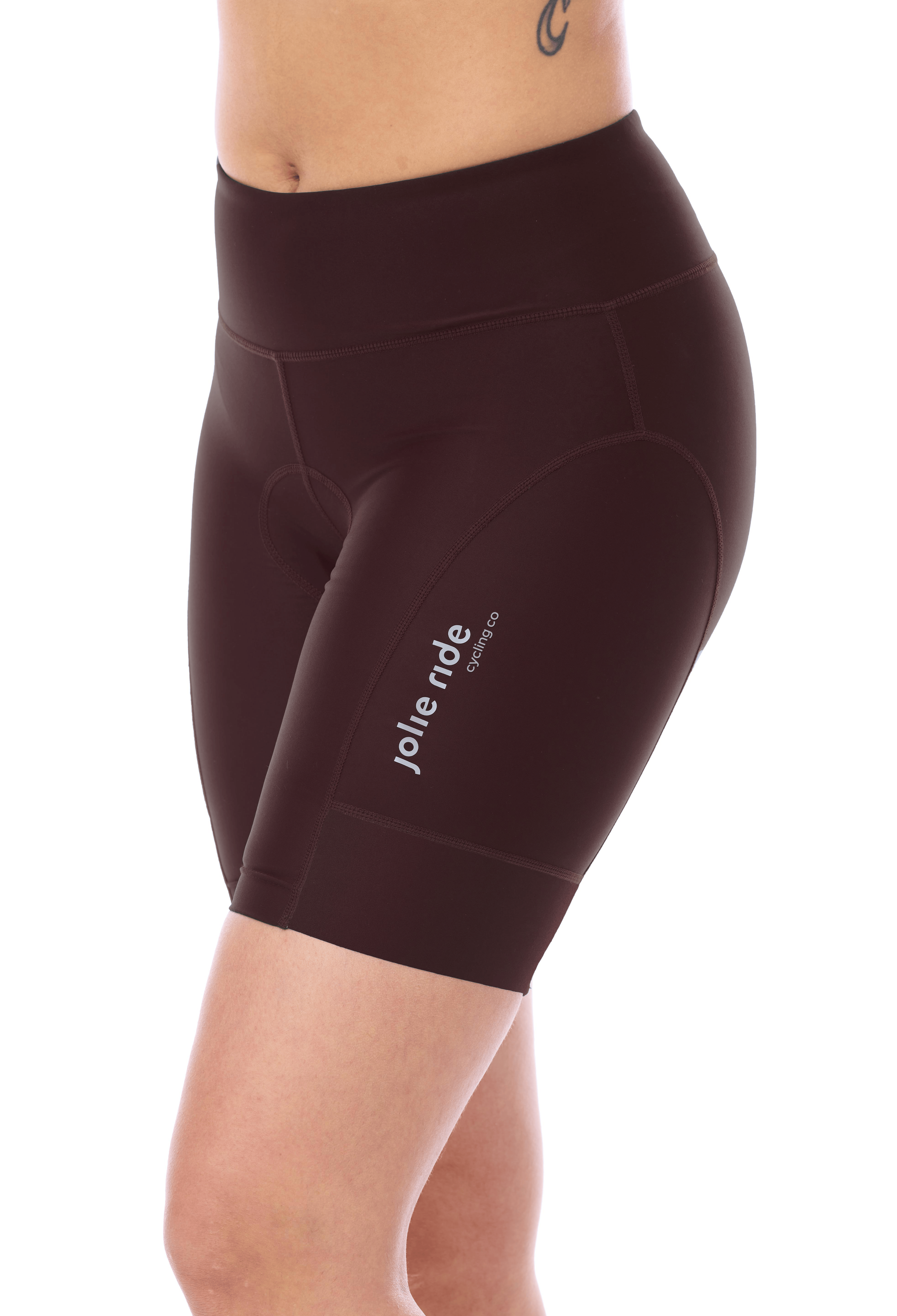 JolieRide Cycling shorts Choco / XS Women’s Mid Length Cycling Shorts with Wide Waistband