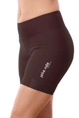 JolieRide Cycling shorts Choco / XS Women’s Mid Thigh Cycling Shorts | 15 cm (6") Inseam with UV Protection