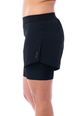JolieRide Cycling shorts cycling shorts with over-shorts and 50+ UV protection #color_black, noir