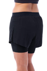 JolieRide Cycling shorts cycling shorts with over-shorts and 50+ UV protection #color_black, noir