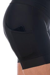 JolieRide Cycling shorts mid-thigh fit cycling shorts with 15cm inseam and UV protection #color_black, noir