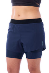 JolieRide Cycling shorts Navy / XS cycling shorts with over-shorts and 50+ UV protection #color_navy, marine