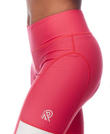 JolieRide Cycling shorts neon pink / XL Women’s Mid Length Cycling Shorts with Wide Waistband