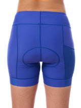 JolieRide Cycling shorts Women's Best Mid-Thigh Cycling Shorts with 15 cm Inseam & UV Protection #color_cobalt