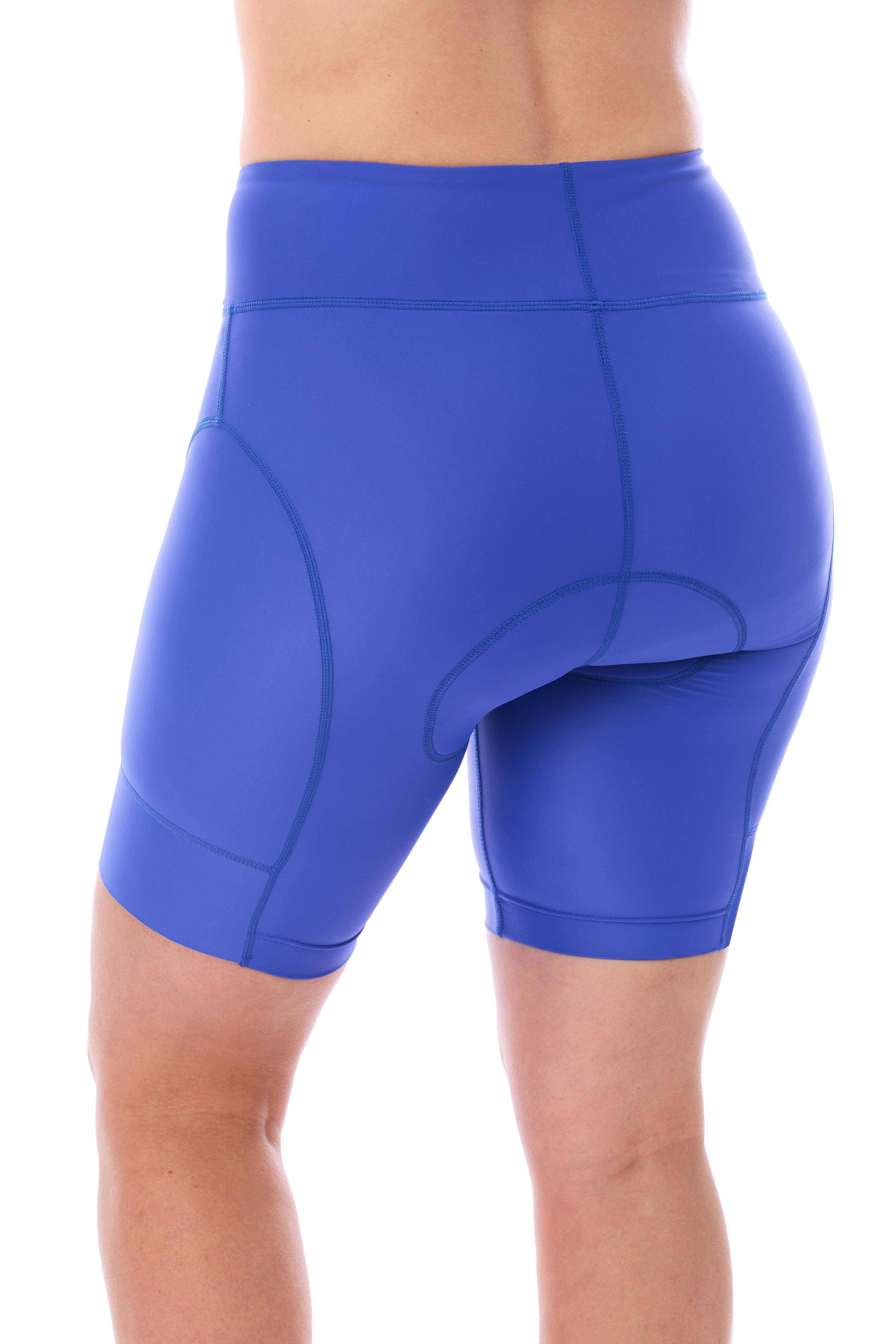 JolieRide Cycling shorts women's cycling shorts wide waistband, 18cm inseam and anti-shock pad