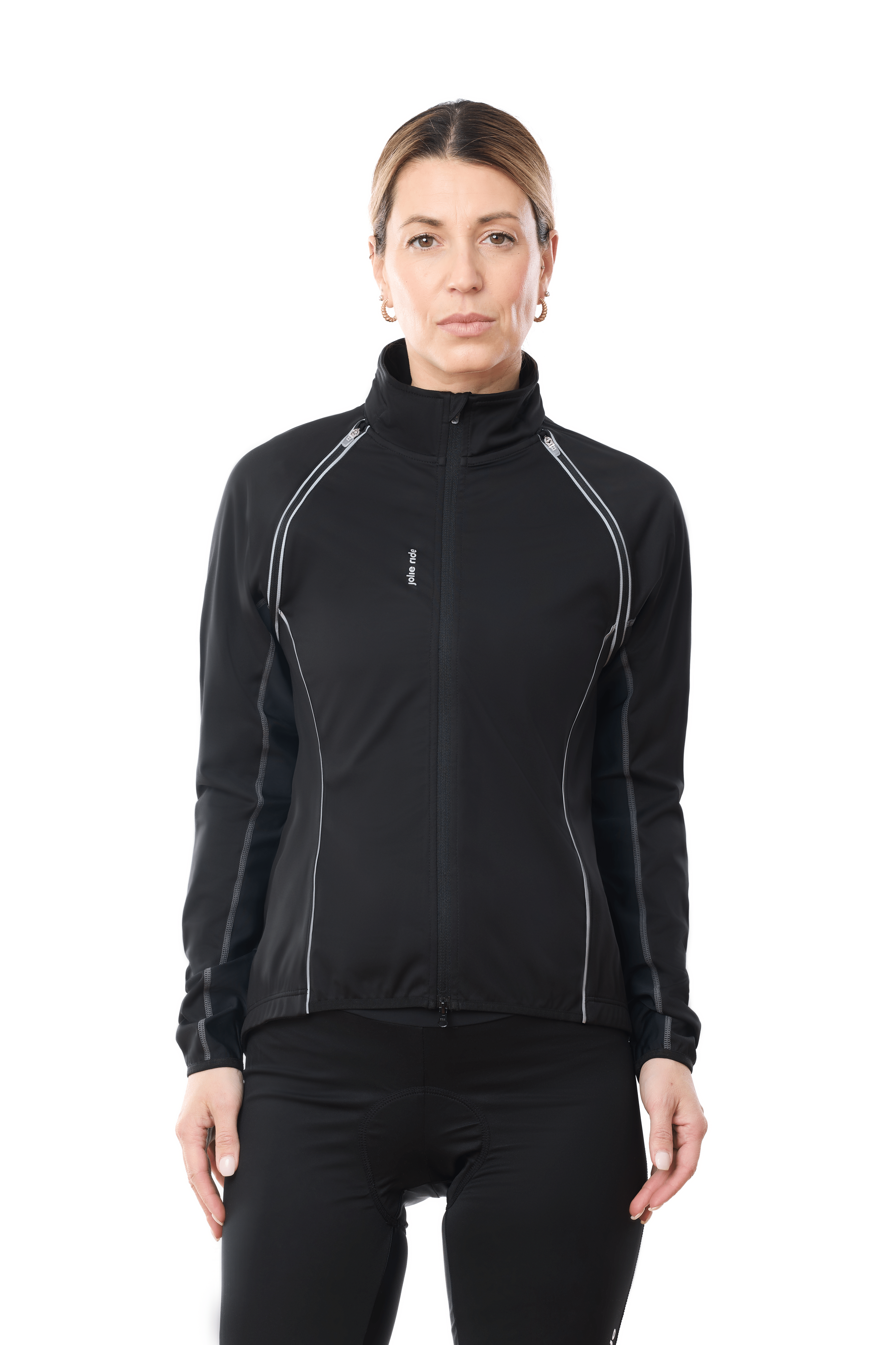 JolieRide Jacket Black / XS Water-Resistant 2-in-1 Cycling Jacket with Removable Sleeves