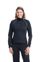 JolieRide Jacket BLACK / XS Women’s 2 in 1 Cycling Jacket with Removable Sleeves 1