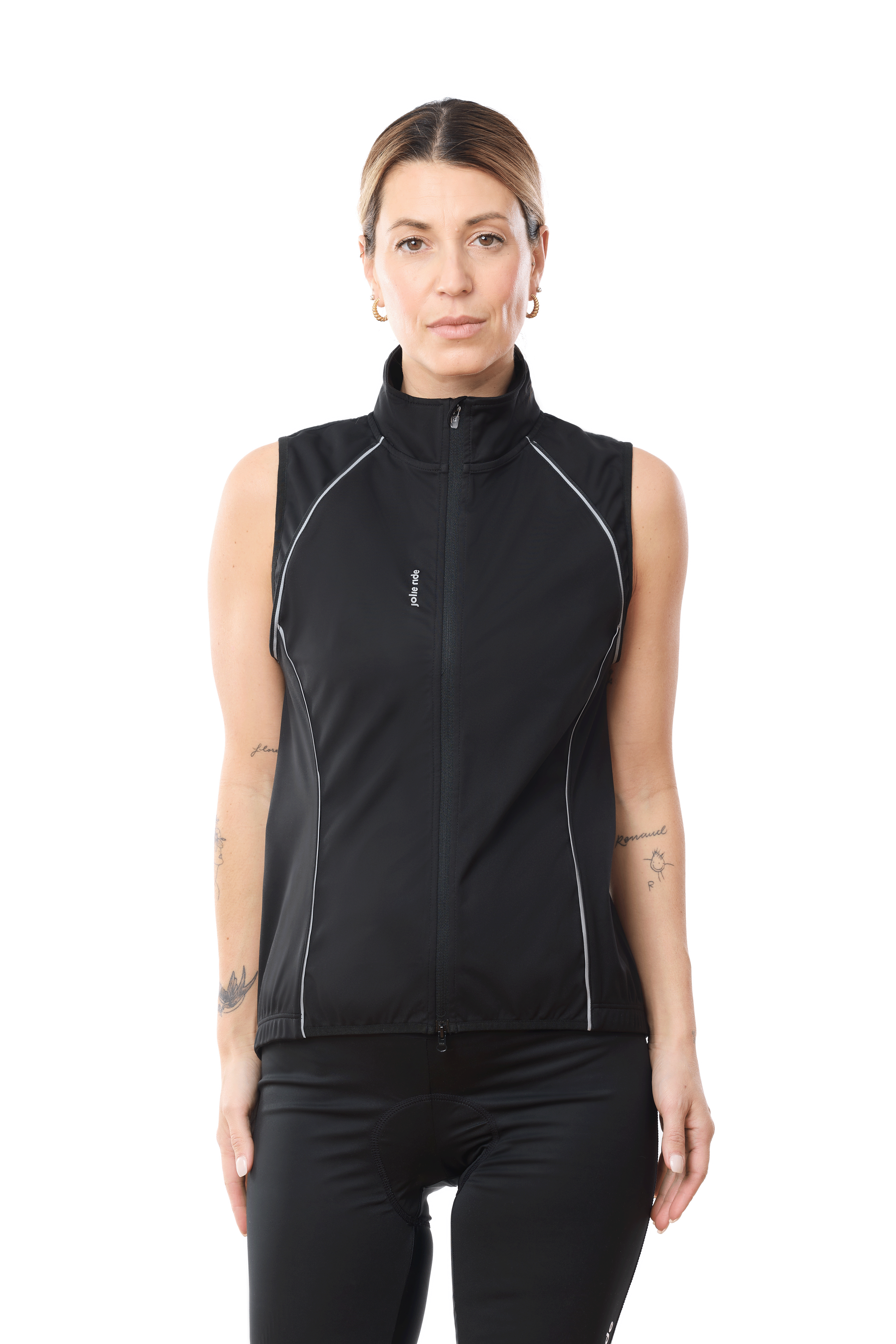 JolieRide Jacket Water-Resistant 2-in-1 Cycling Jacket with Removable Sleeves