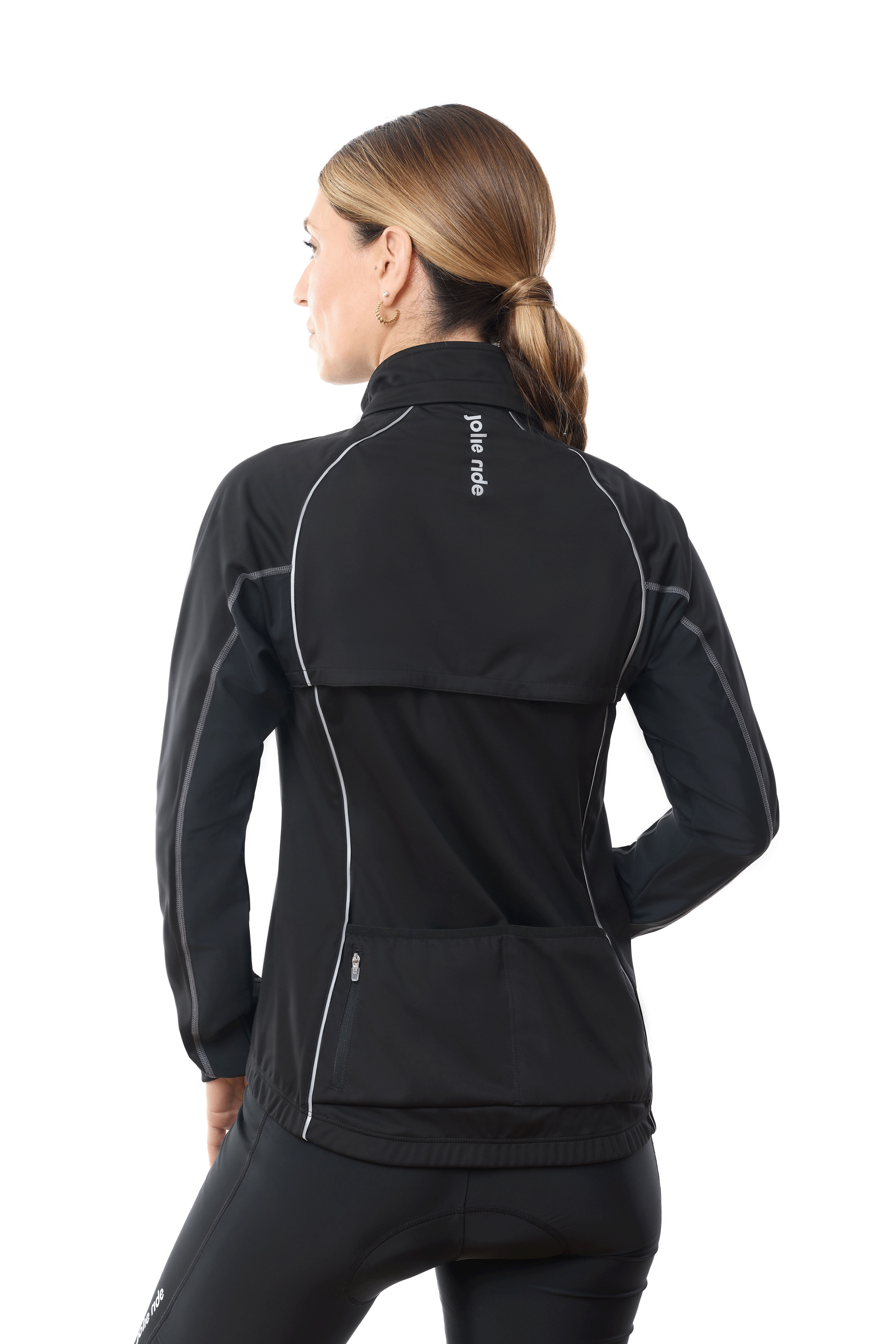 JolieRide Jacket Water-Resistant 2-in-1 Cycling Jacket with Removable Sleeves