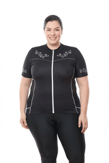 JolieRide Jersey Black Western / 1X Women’s Lightweight Cycling Jersey with 5 Pockets