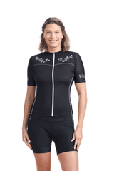 JolieRide Jersey Black western / XS Women’s Lightweight Cycling Jersey with 5 Pockets #color_black-and-western, noir-western