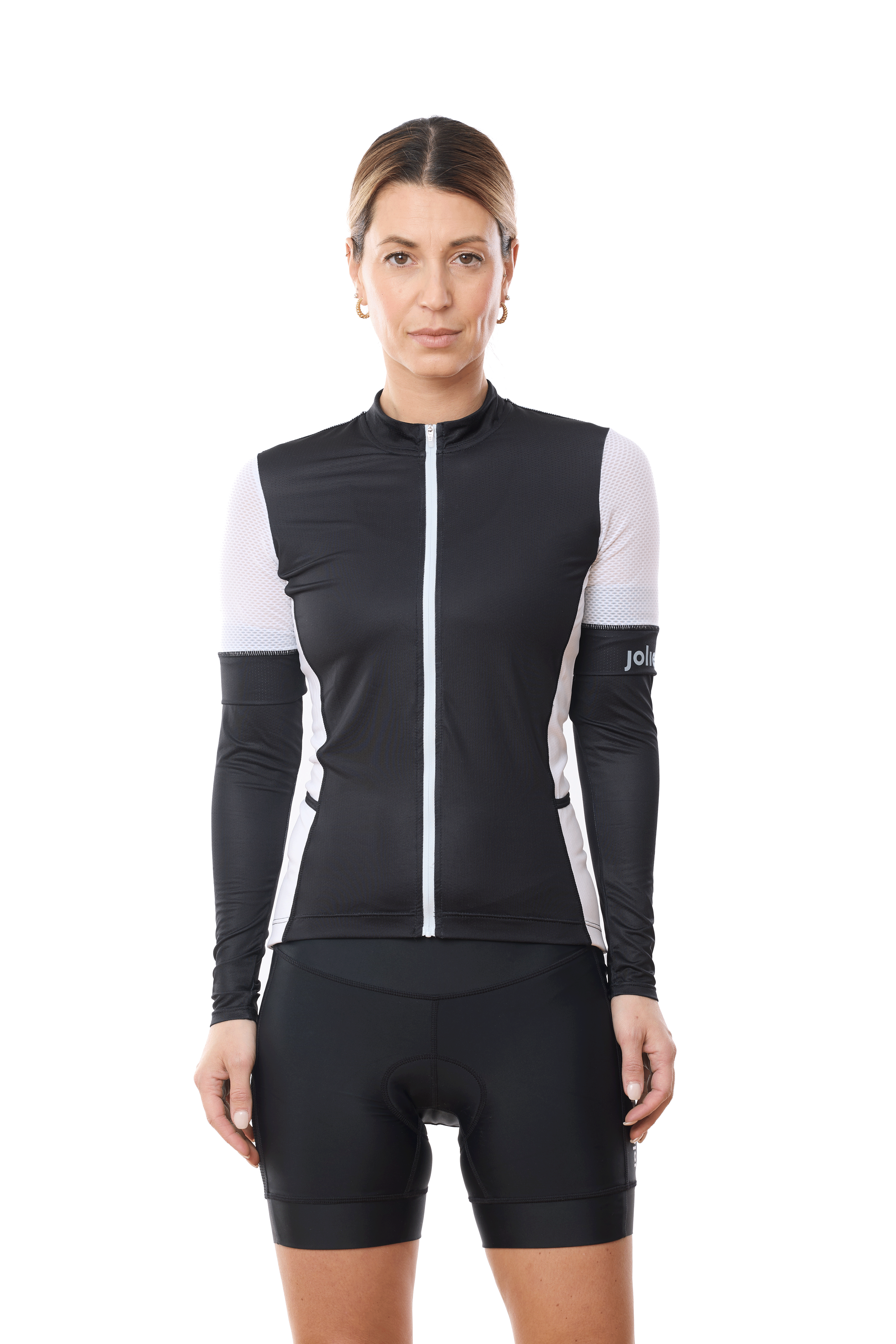 JolieRide Jersey Black White / XS short mesh sleeves jersey (2025)