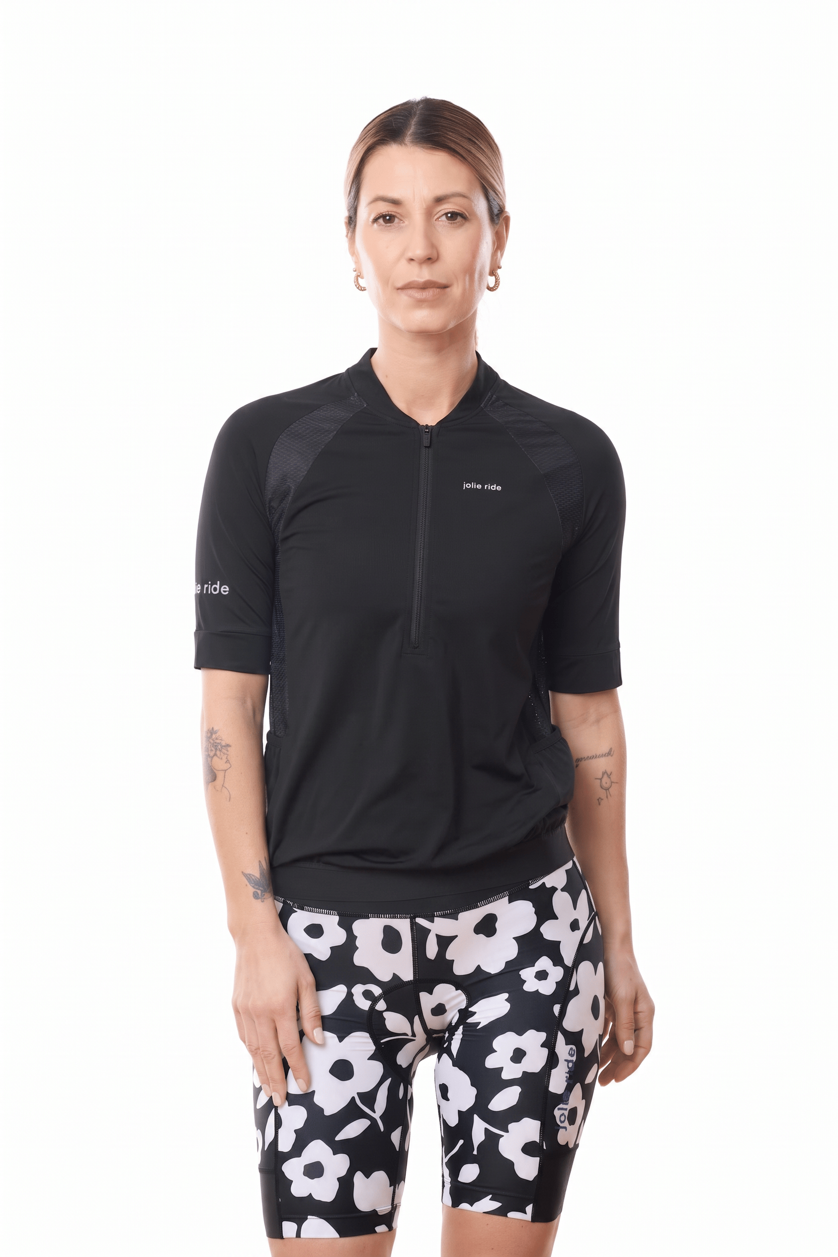 JolieRide Jersey Black / XS Women’s Loose Fit Cycling Jersey | UV Protection with Pockets