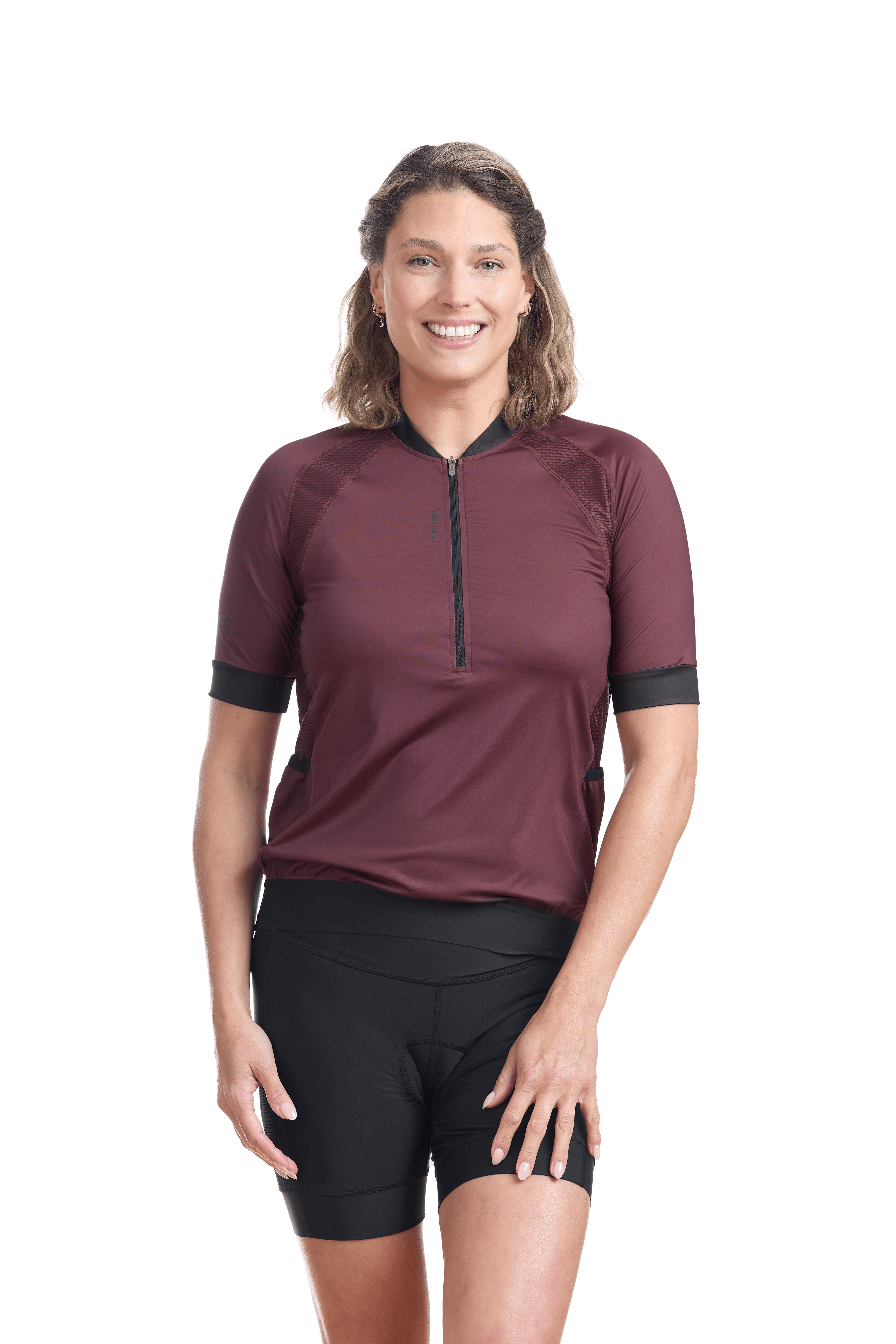 JolieRide Jersey Choco / XS Women’s Loose Fit Cycling Jersey | UV Protection with Pockets