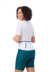 JolieRide Jersey low collar cycling jersey with UV protection & storage pockets (2025)