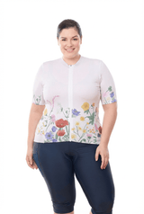 JolieRide Jersey Multi Flora / 1X Women’s Low Collar Cycling Jersey