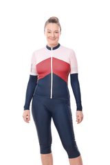 JolieRide Jersey women's colorblock cycling jersey with UV protection, breathability, and storage (2025)