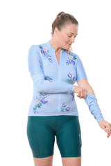 JolieRide Jersey women's colorblock cycling jersey with UV protection, breathability, and storage (2025)