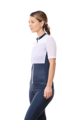JolieRide Jersey women's colorblock cycling jersey with UV protection, breathability, and storage (2025)