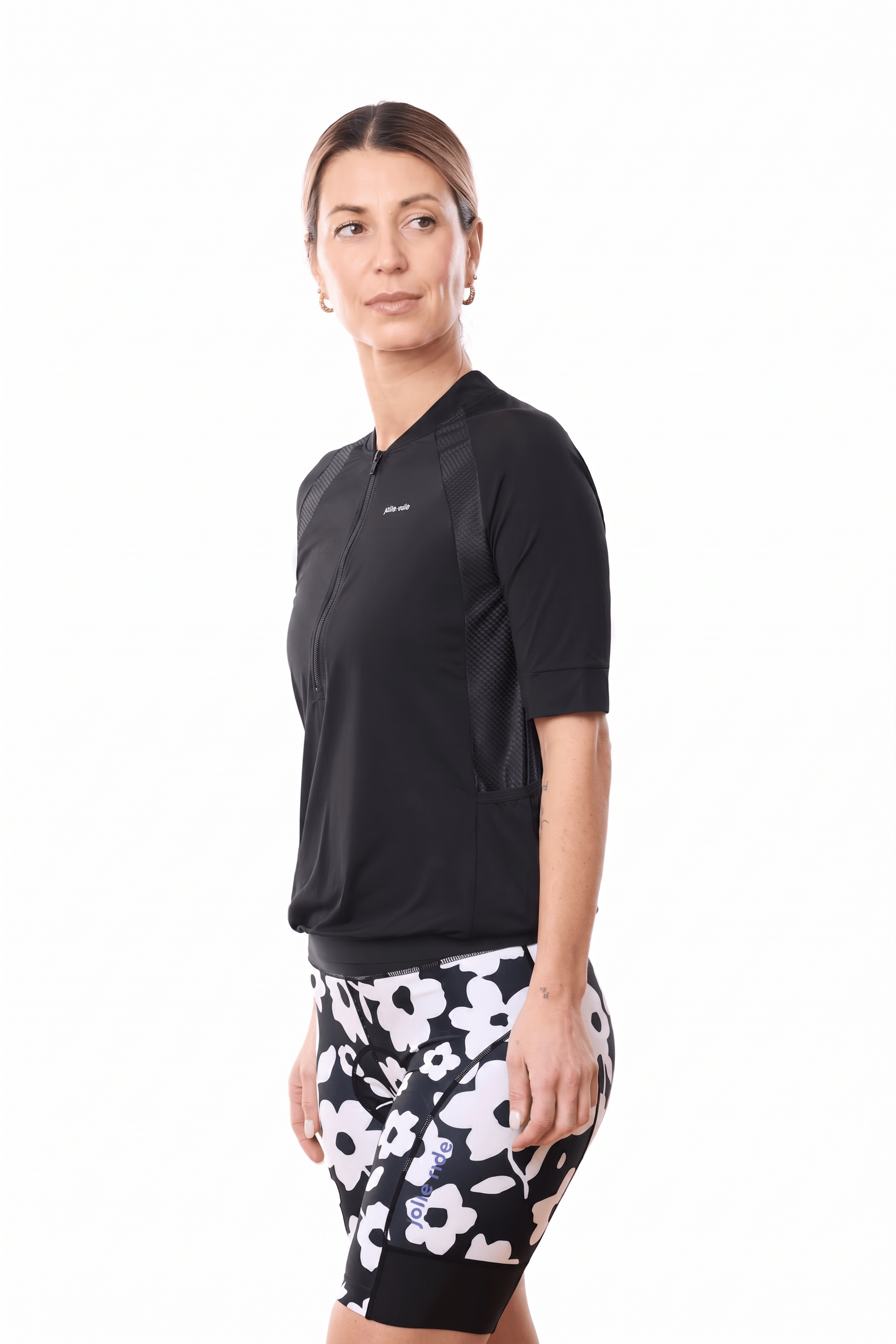JolieRide Jersey Women’s Loose Fit Cycling Jersey | UV Protection with Pockets