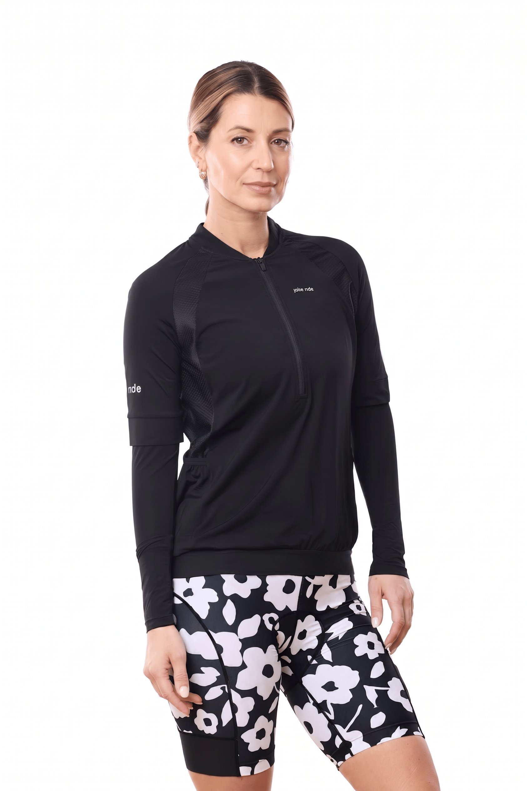 JolieRide Jersey Women’s Loose Fit Cycling Jersey | UV Protection with Pockets