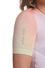 JolieRide Jersey Women’s Low Collar Cycling Jersey  #color_Multi-gradient