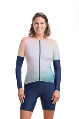 JolieRide Jersey Women’s Low Collar Cycling Jersey  #color_Multi-gradient