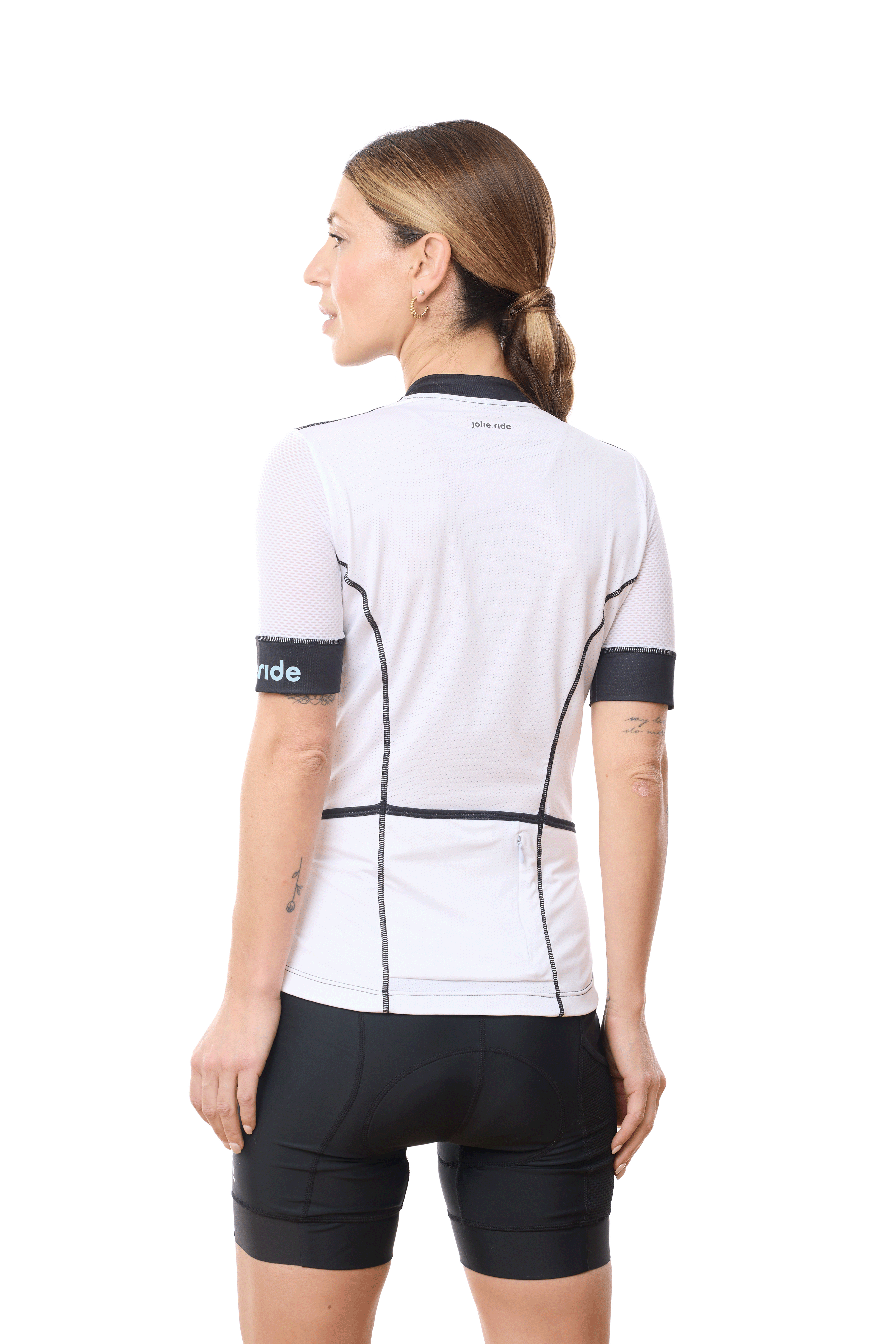 JolieRide Jersey Women’s Short Sleeve Cycling Jersey with Mesh Sleeves