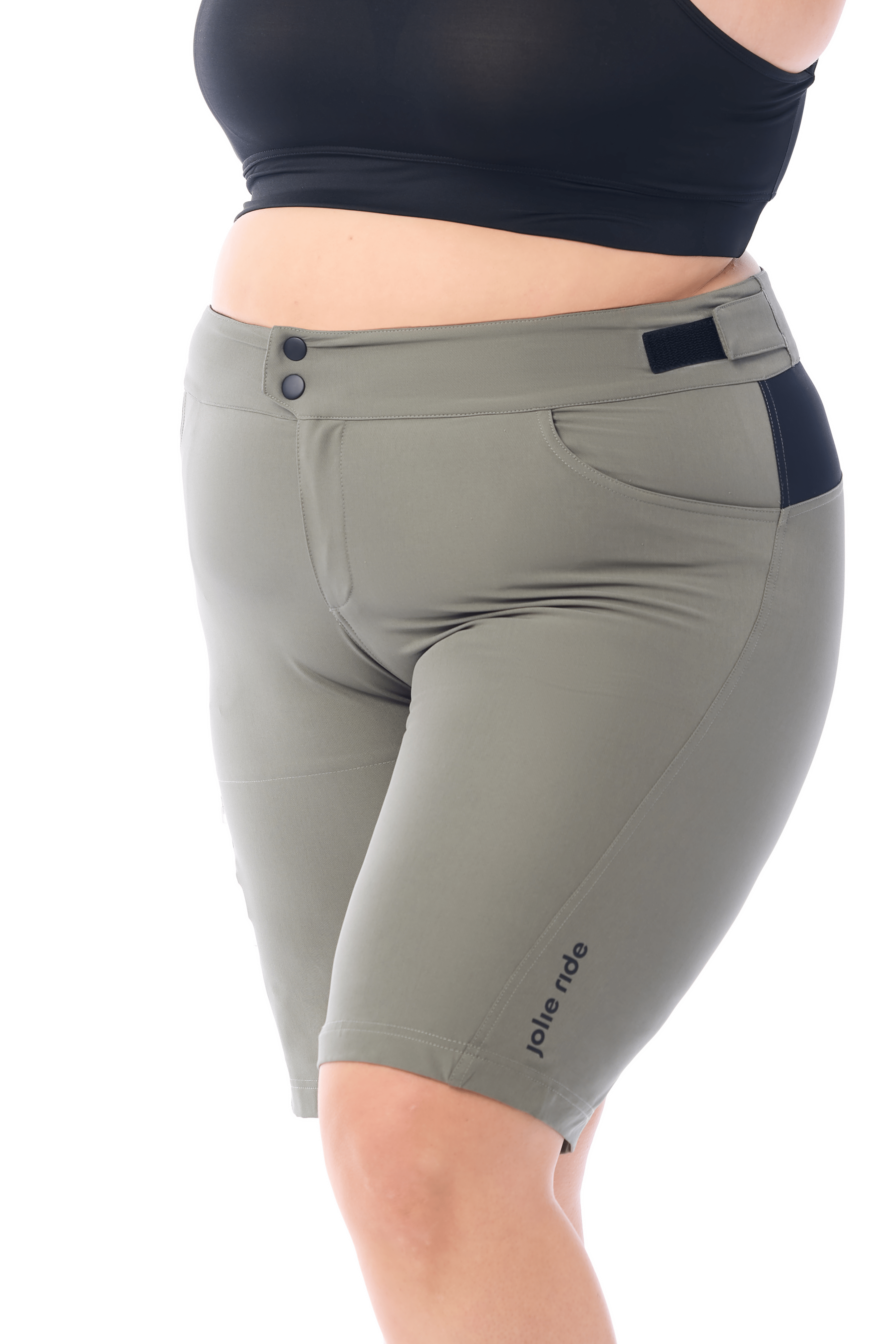 JolieRide MTB shorts Avocado / 1X Women's MTB Shorts with Detachable Padded Liner - Stylish & Functional #color_avocado, avocat