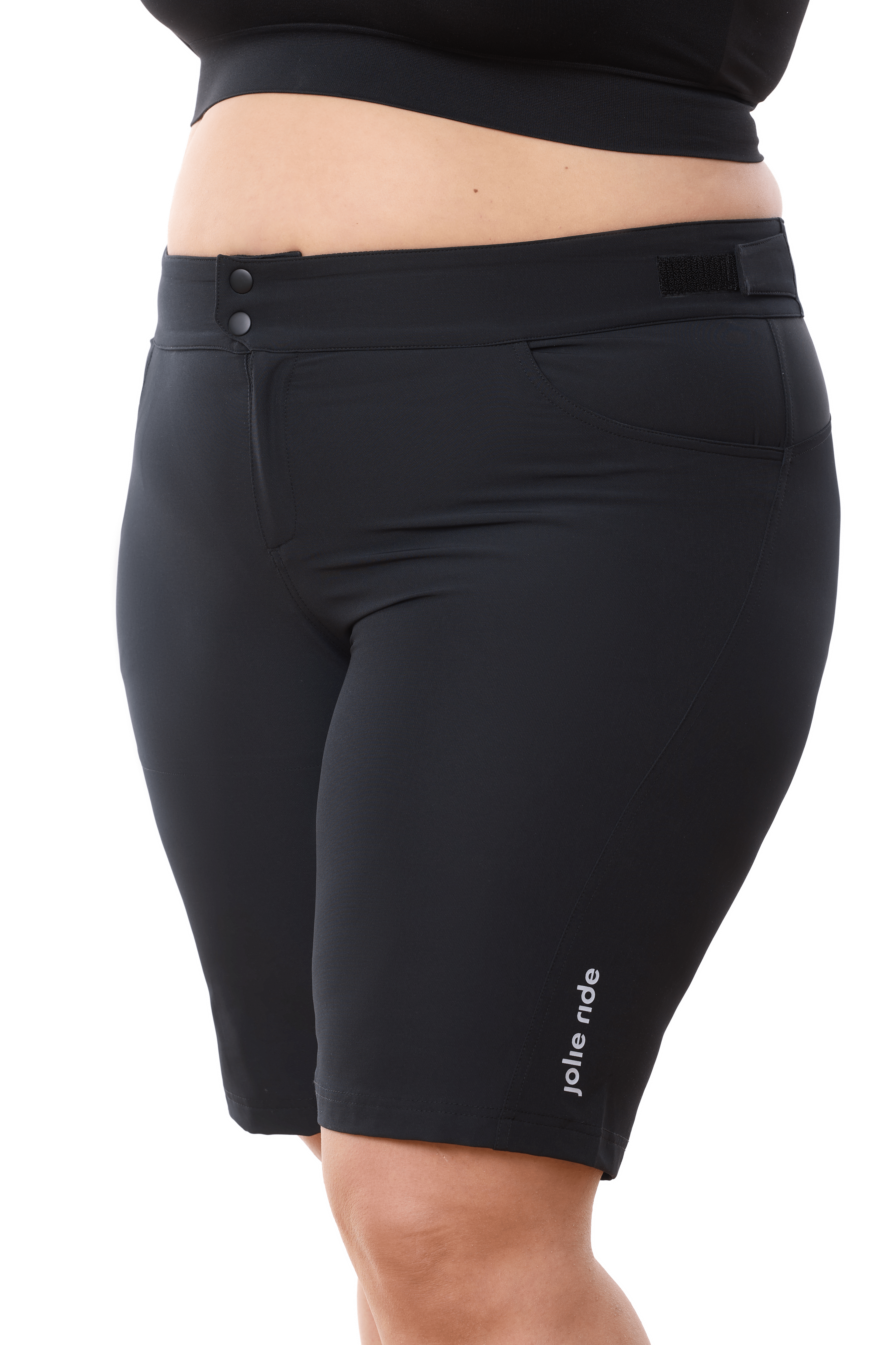 JolieRide MTB shorts Black / 1X Women's MTB Shorts with Detachable Padded Liner - Stylish & Functional