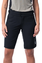 JolieRide MTB shorts mtb shorts with detachable padded mesh cycling short #color_black, noir