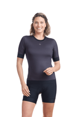 JolieRide T-Shirt  Women’s Zip Free Cycling T Shirt #color_grey, gris