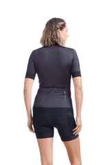 JolieRide T-Shirt Women’s Zip Free Cycling T Shirt #color_grey, gris