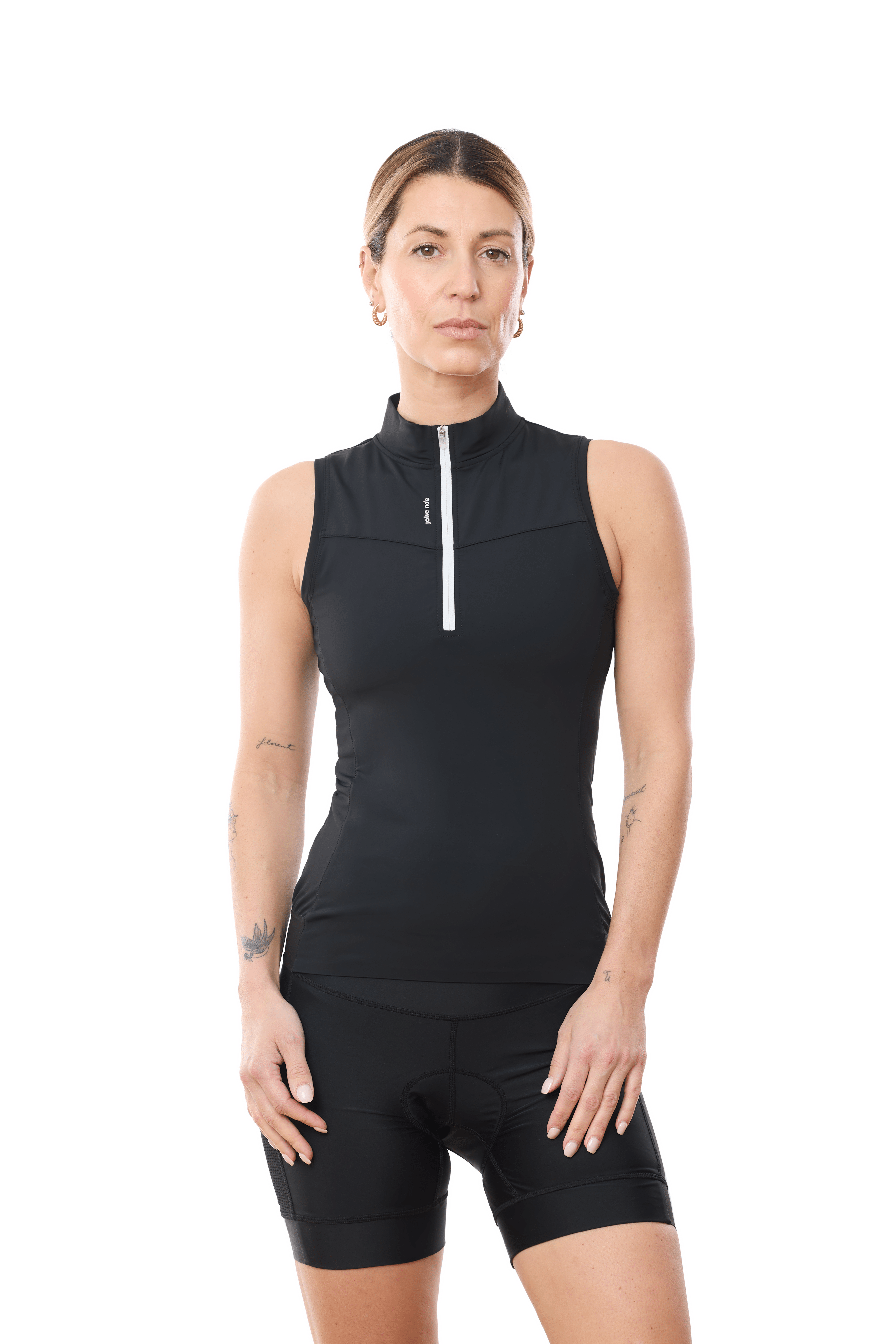 JolieRide Tank top Black / XS Women's Half Zip Tank Top - Performance, Style & Comfort