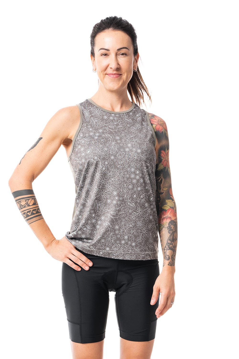 JolieRide Tank top Floral Avocado / XS Alba+ Mountain Bike Tank Top