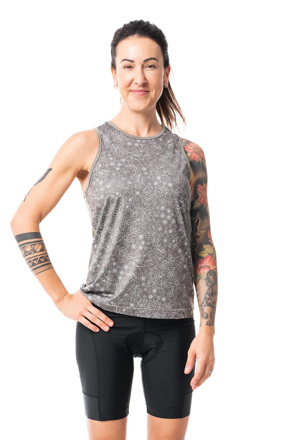 JolieRide Tank top Floral Avocado / XS Alba+ Mountain Bike Tank Top