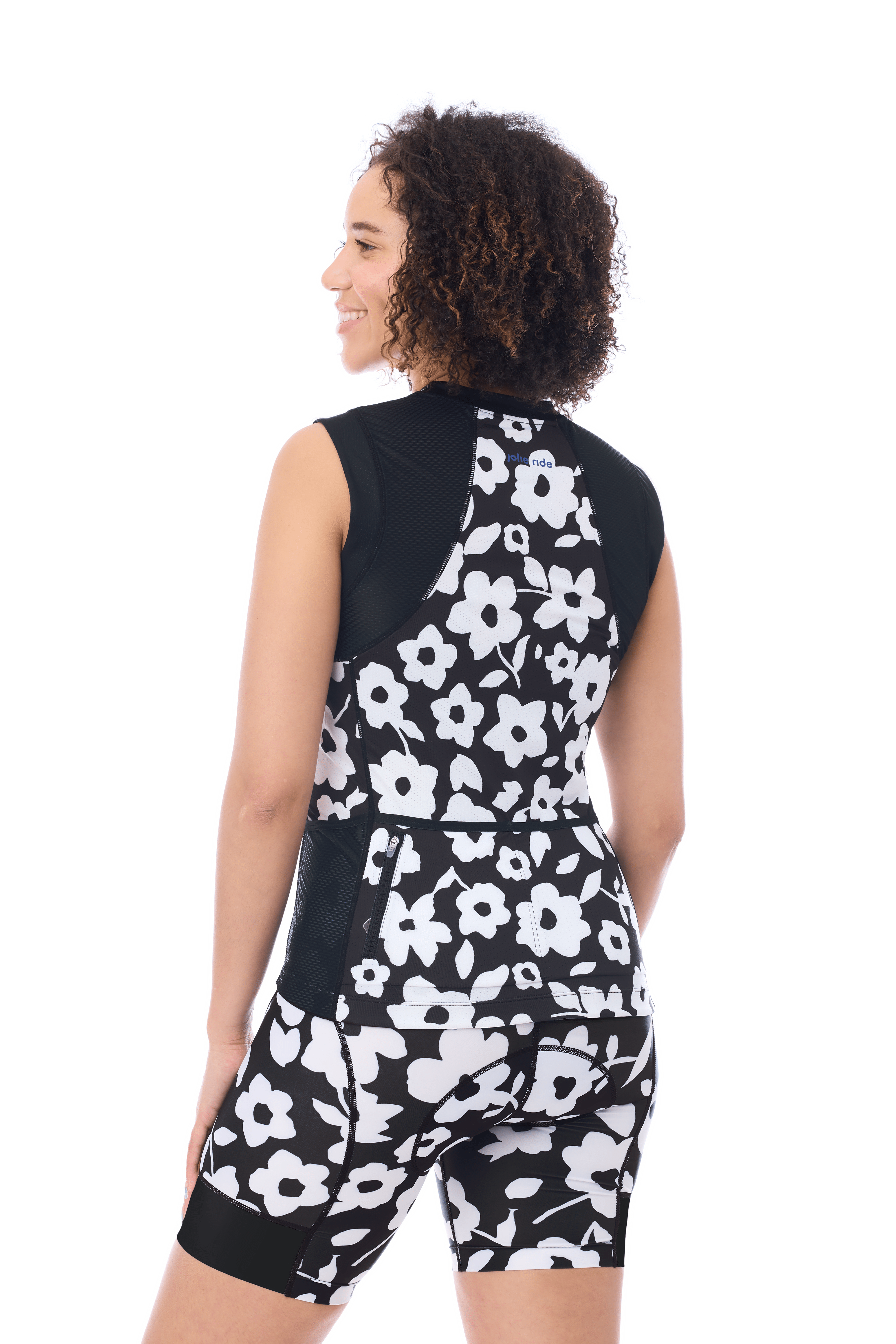 JolieRide Tank top sleeveless cycling jersey with solar protection and quick dry fabric (2025)