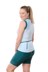 JolieRide Tank top sleeveless cycling jersey with solar protection and quick dry fabric (2025)