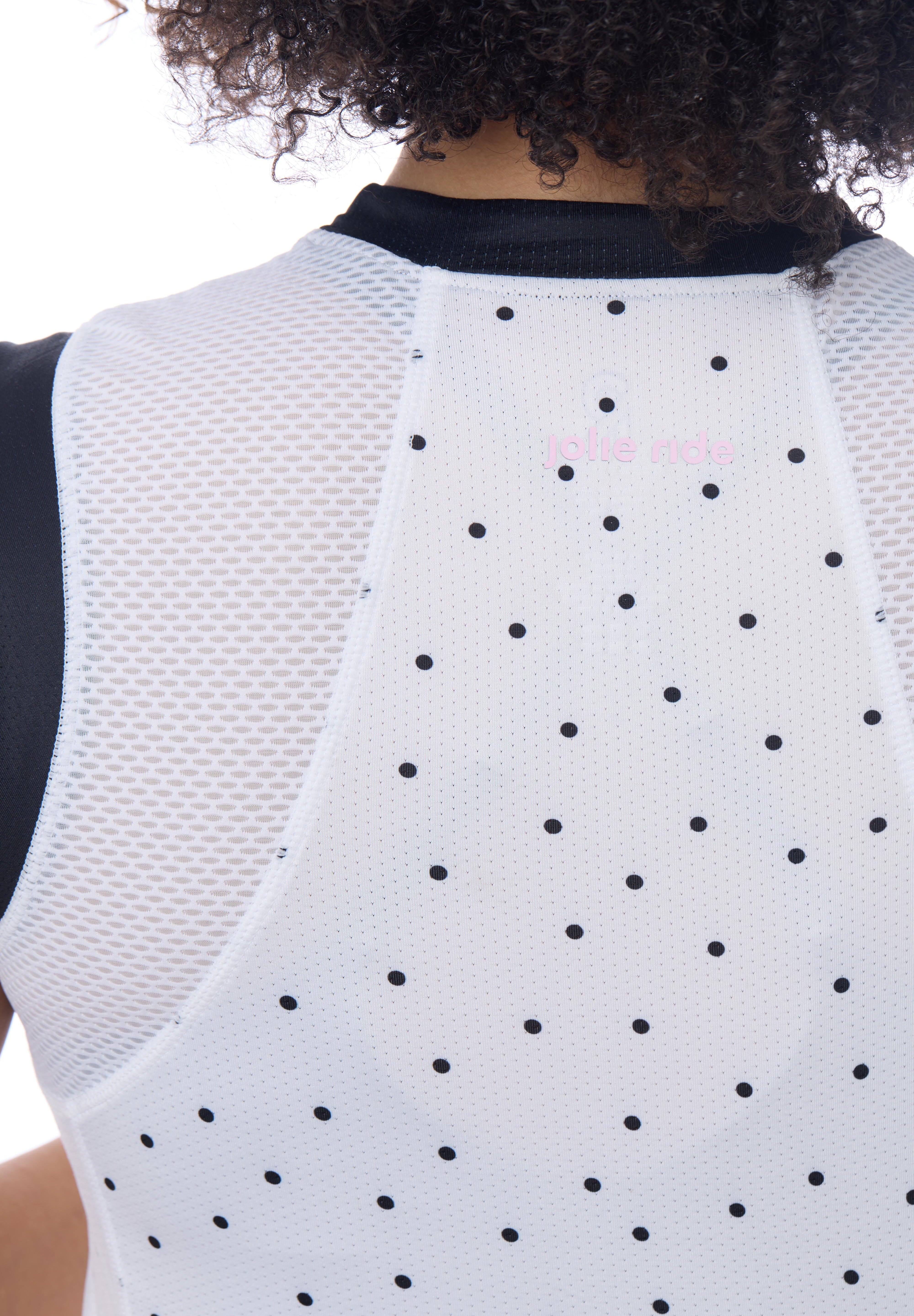 JolieRide Tank top sleeveless cycling jersey with solar protection and quick dry fabric