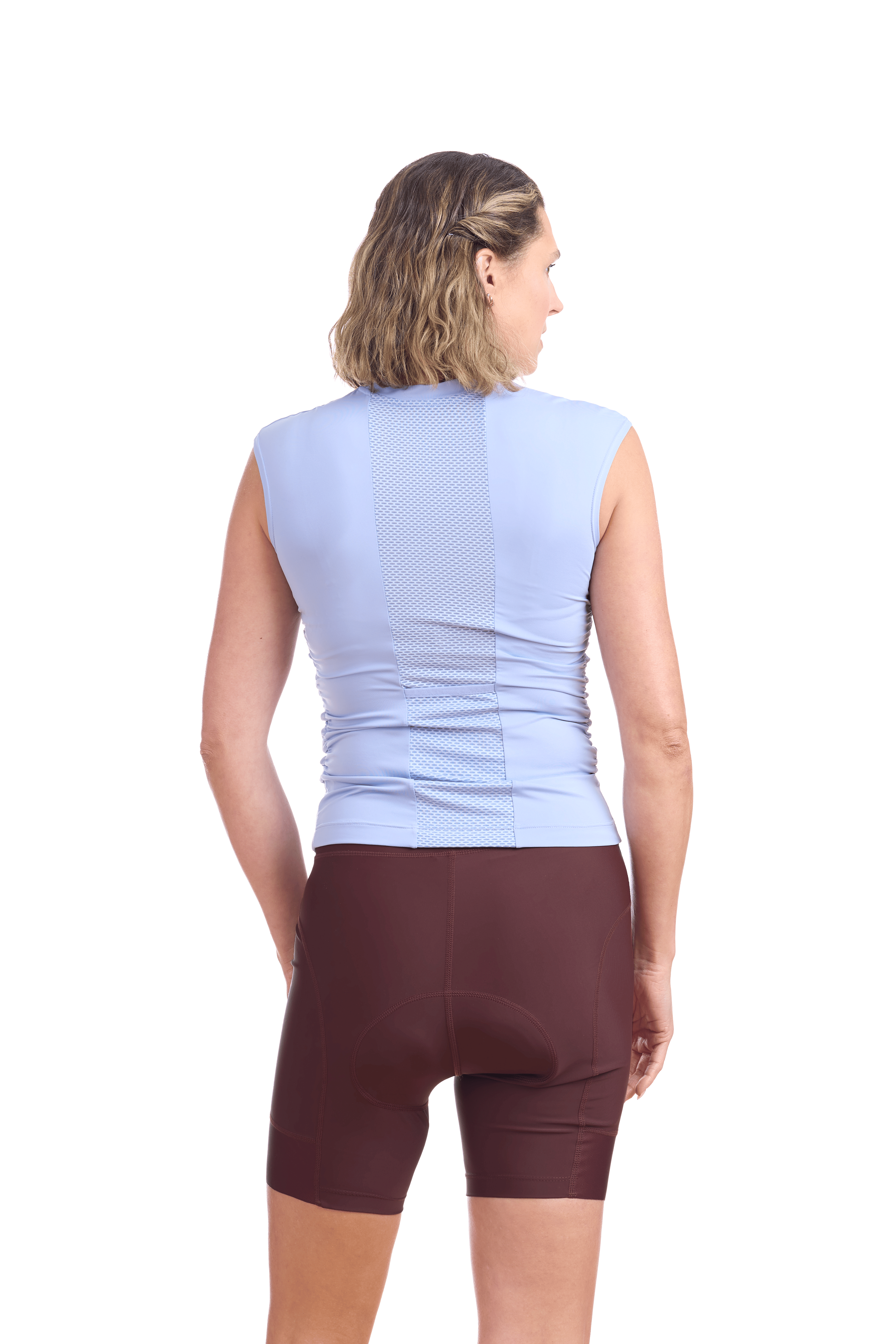 JolieRide Tank top Women’s Ruched Sleeveless Cycling Jersey