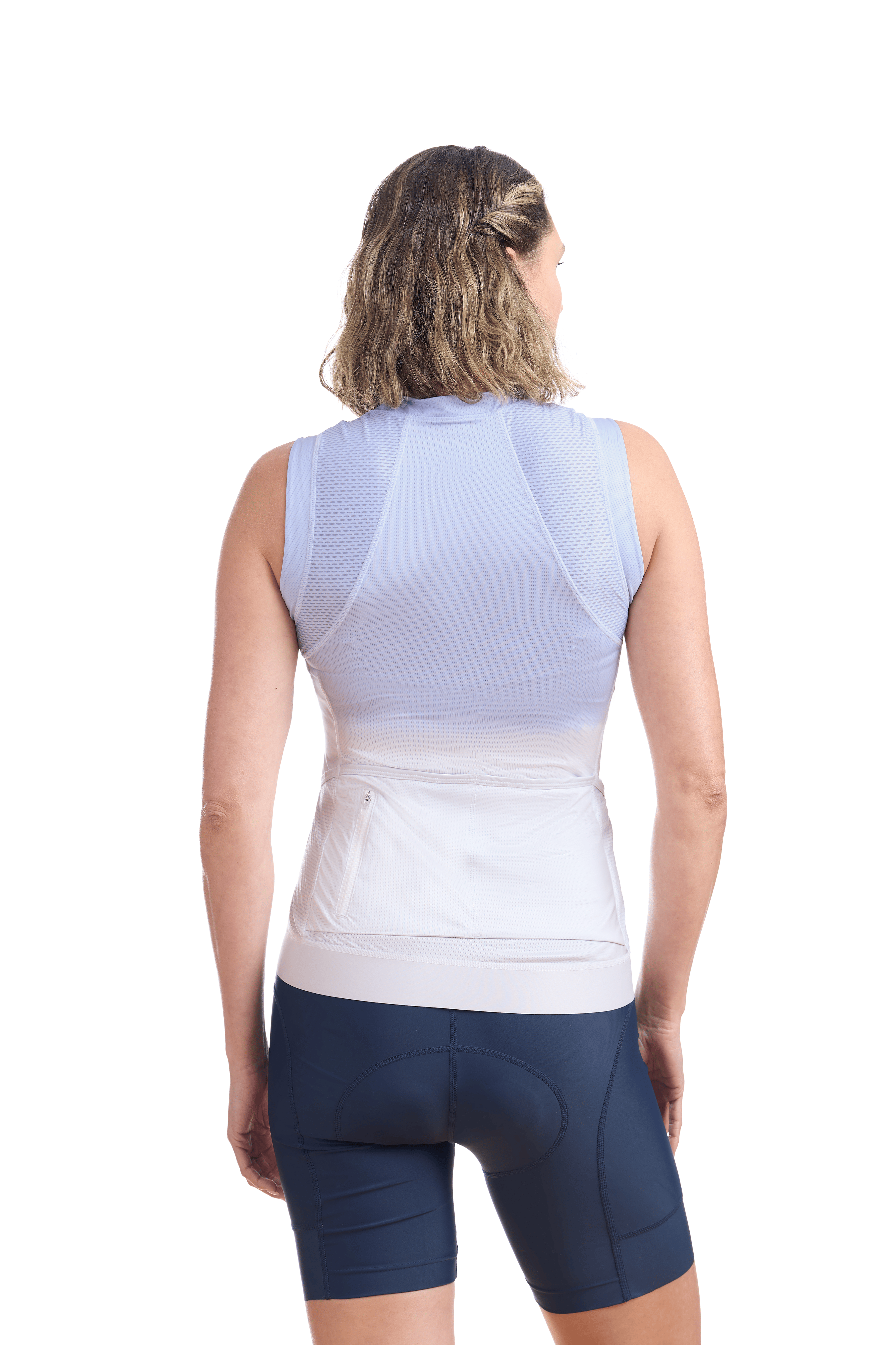 JolieRide Tank top Women’s Sleeveless Cycling Jersey #color_Blue-Tie-Dye