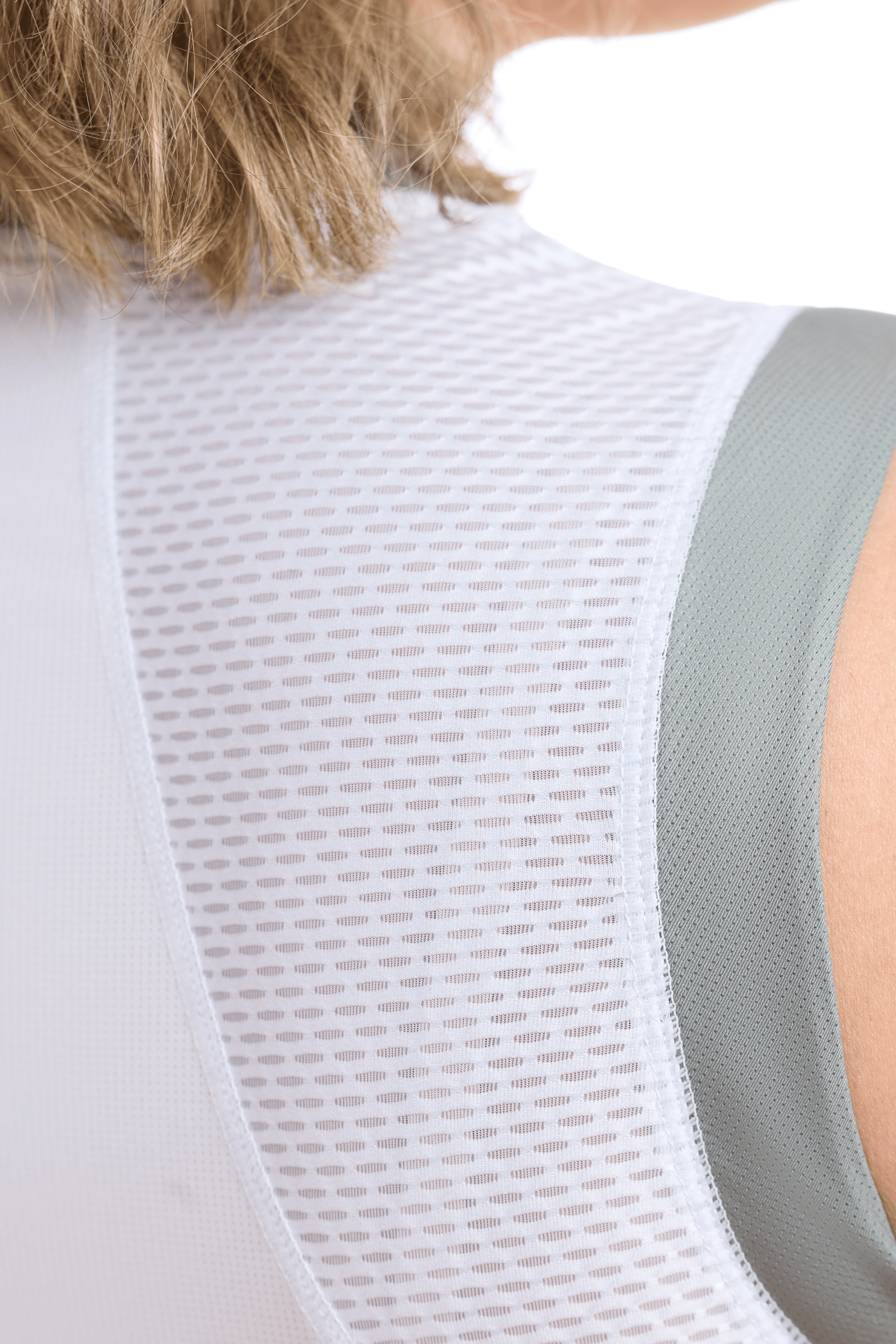 JolieRide Tank top Women’s Sleeveless Cycling Jersey #color_Bone-Avocado